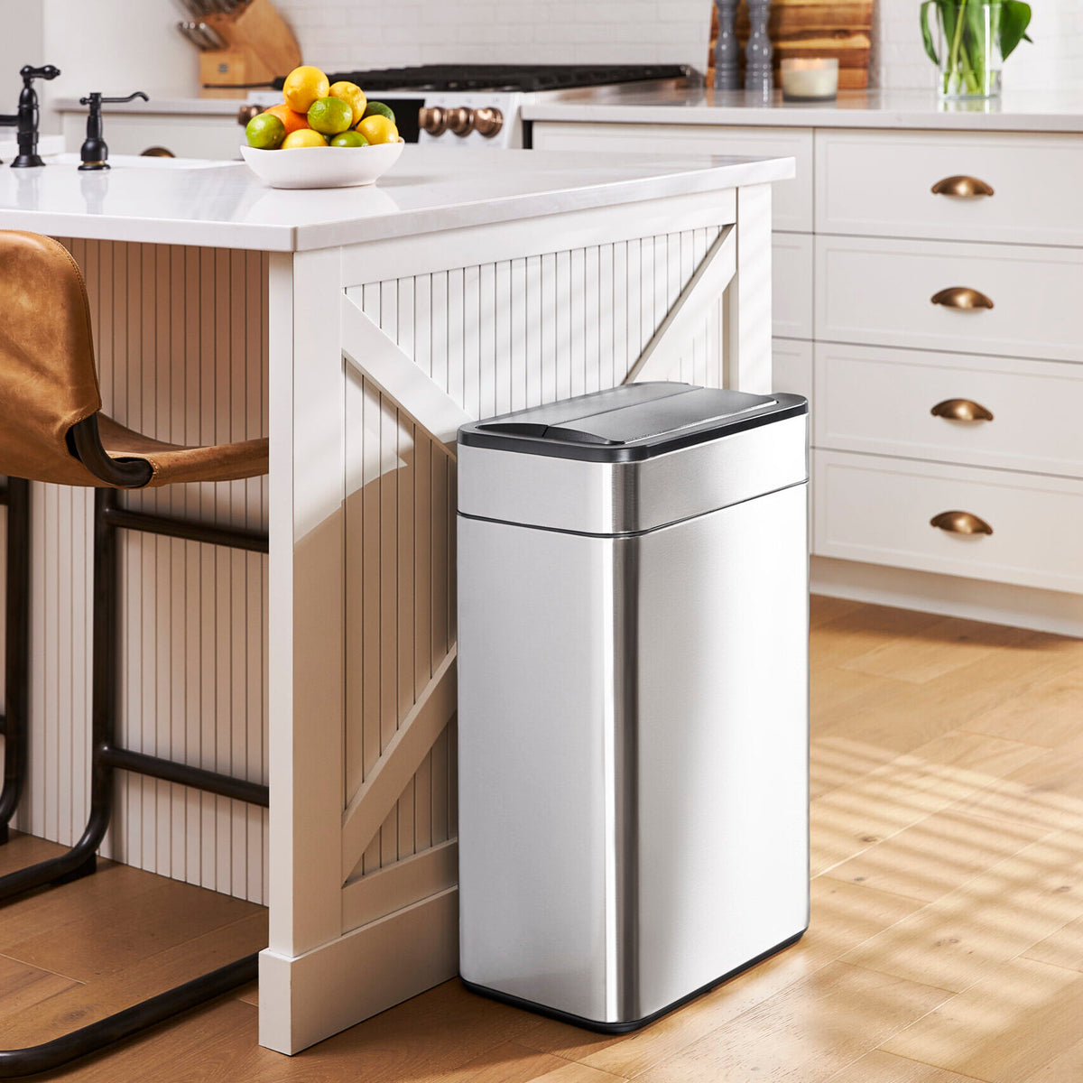 TwinLid Stainless Sensor Can