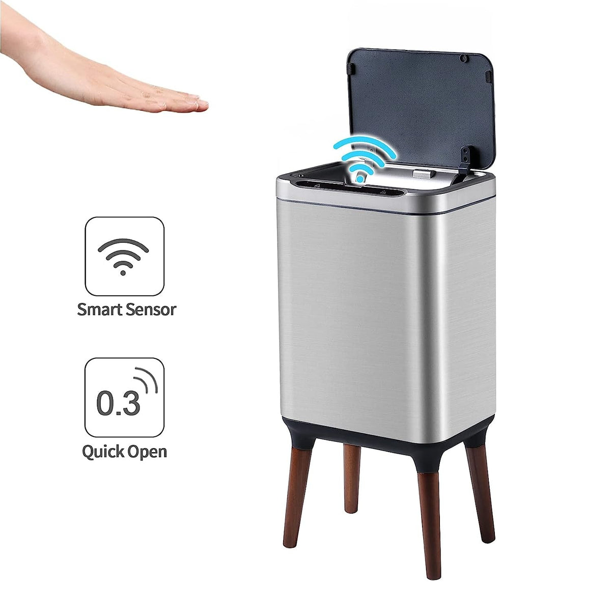 Stainless Sensor Can With Legs